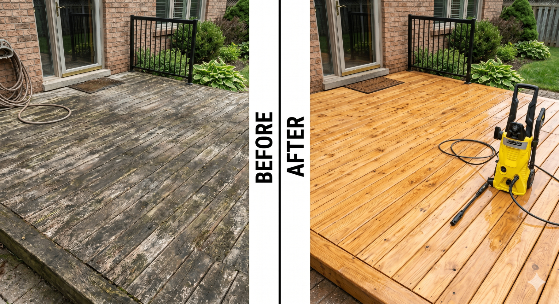Deck refinishing — Brookfield
