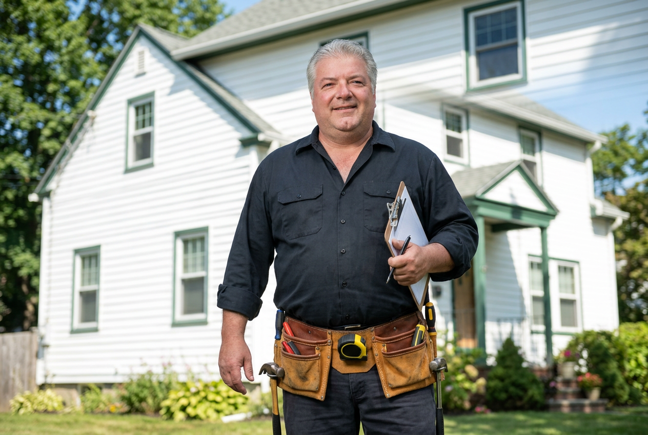 Havasi handyman in front of a Connecticut home